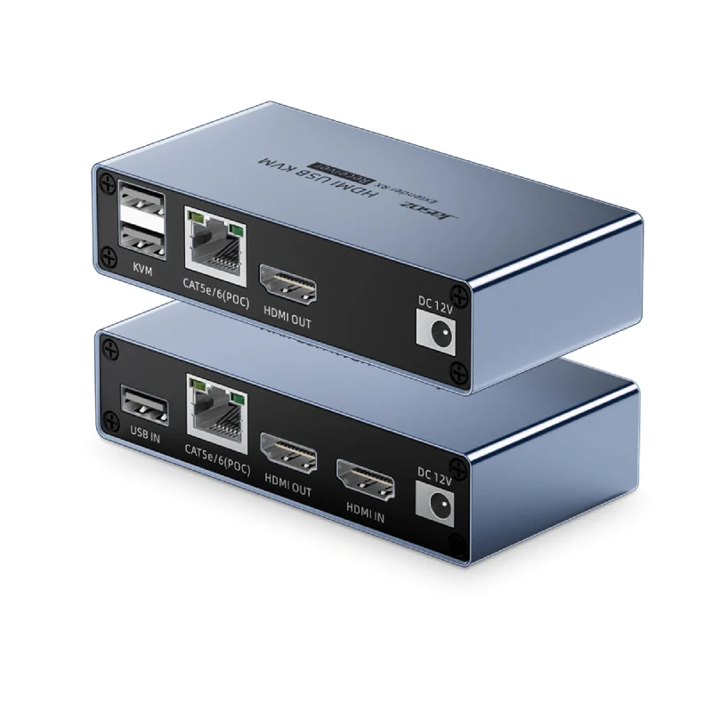 موسع HDMI جاسوز G156 مع KVM بدقة FHD وتردد 60 هرتز عبر كابل شبكة CAT6 – 60 متر
