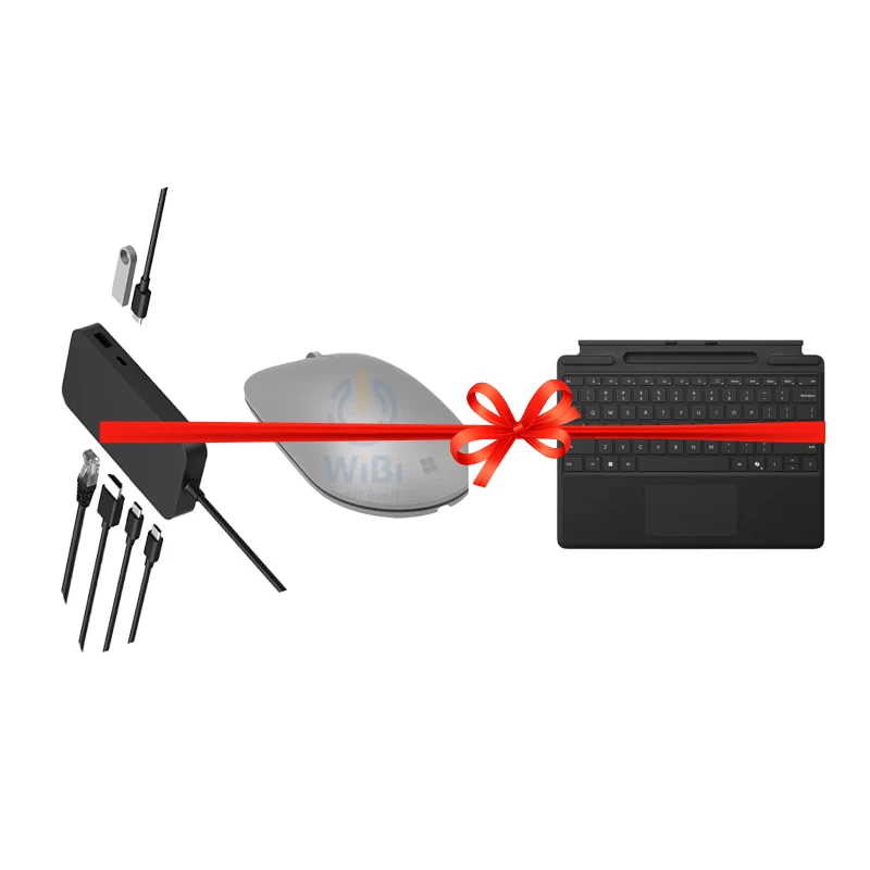 عرض باقة - مايكروسوفت سيرفس USB4 دوك + ماوس مايكروسوفت سيرفس بلوتوث + كيبورد مايكروسوفت سيرفس برو سيجنتشر