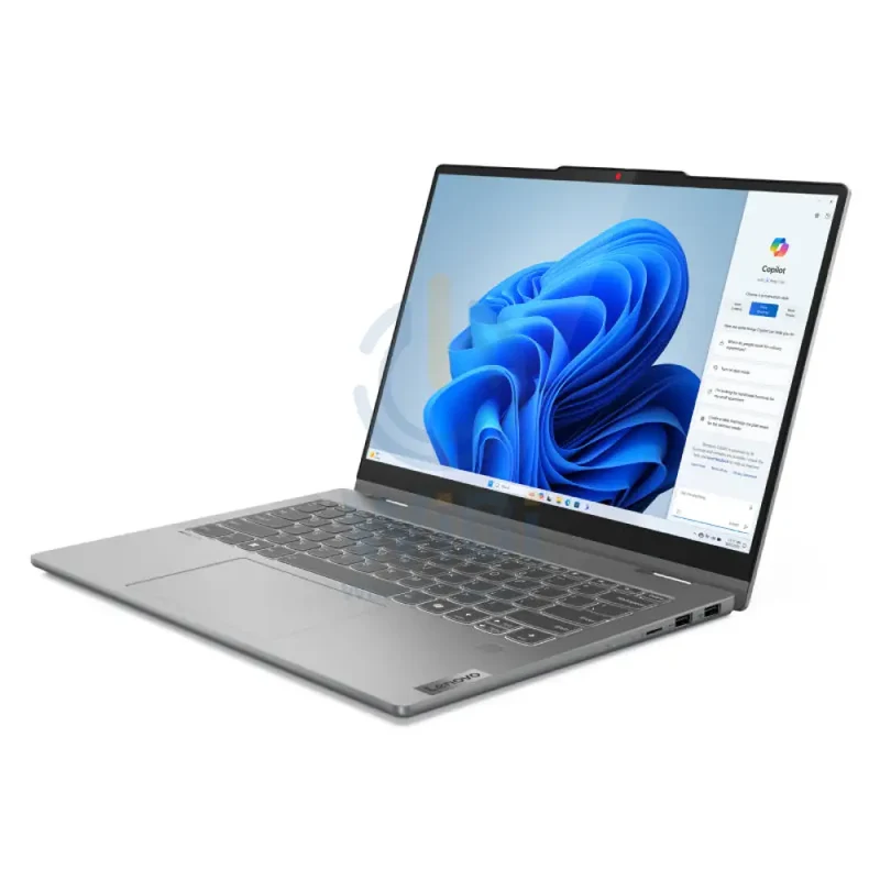 لابتوب قابل للتحويل لينوفو آيديا باد 5 ‏2 في 1 جيل 9 - حجم 14 بوصة WUXGA OLED باللمس / i7 / 16 جيجابايت / 1 تيرابايت (محرك أقراص صلبة SSD بتقنية NVMe M.2) / ويندوز 11 هوم / ضمان سنة / عربي/إنجليزي / رمادي لونا