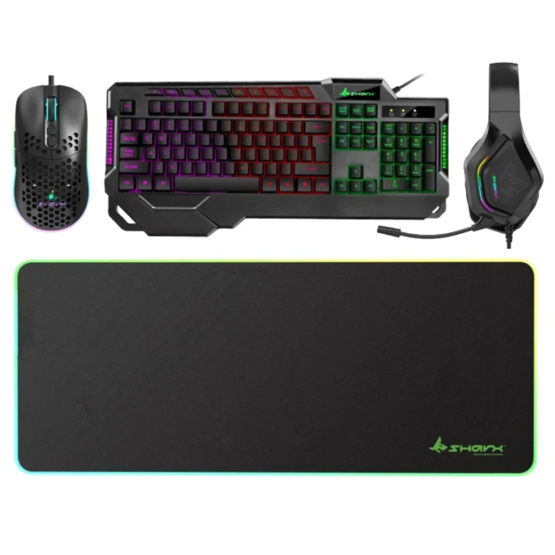 Bundle Offer - GPro Gaming PC - i7-14700F / B760 M Motherboard / 16GB DDR4 / 1TB (M.2 SSD) / RTX 5060 8GB / Win 11 Pro / 750W PS + GameOn Gaming Monitor - 27" FHD / Black + SHARX Jaws 4-in-1 Gaming Bundle (Keyboard, Mouse, RGB Gaming Headset, Mouse Pad)
