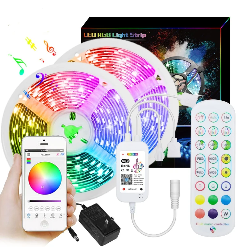 شريط إضاءة LED ذكي جوبيتا بواي فاي - 2700–6500 كلفن / RGB+CW / 5 متر