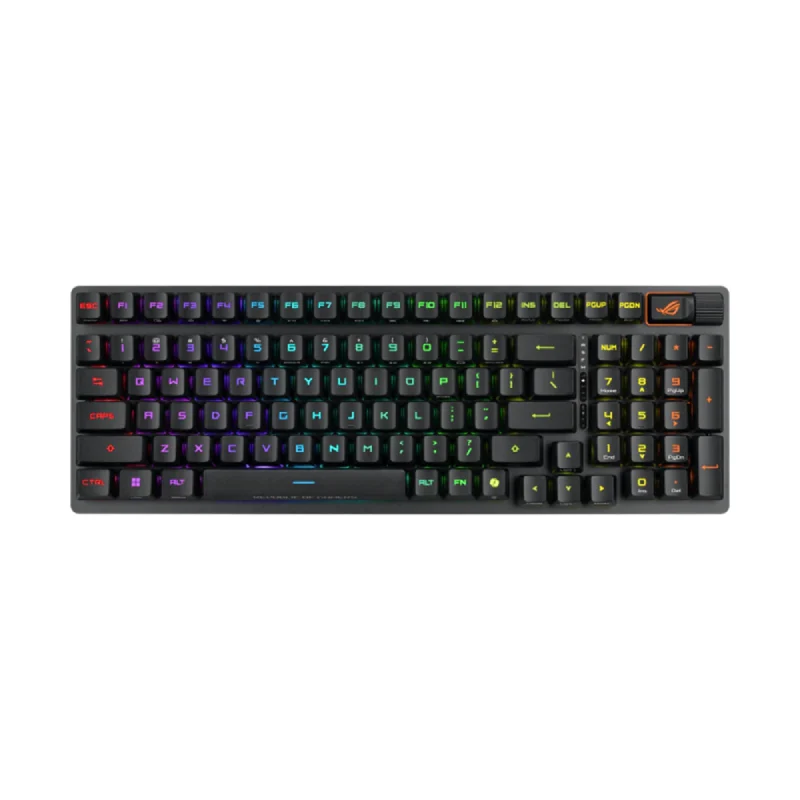 كيبورد ألعاب أسوس X902 سكوب II 96 RX لاسلكي بأزرار ABS عربي - أسود