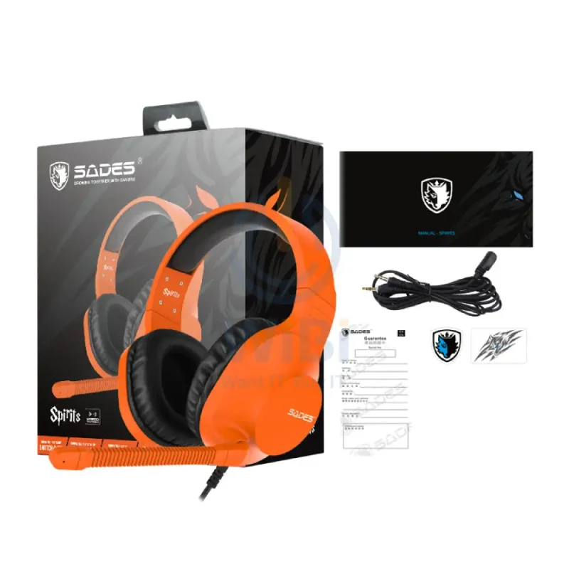 SADES SA-721 Spirits Gaming Headset - Over-Ear / Wired / Orange