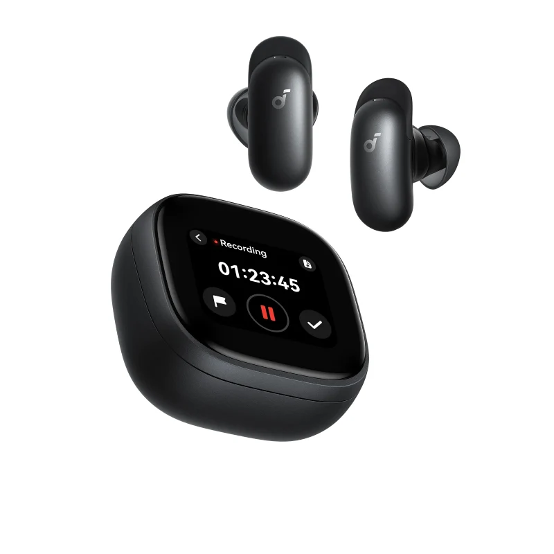 Soundcore Liberty 5 Pro Max Earbuds with AI Note-Taker Smart Case - Bluetooth / Midnight Black