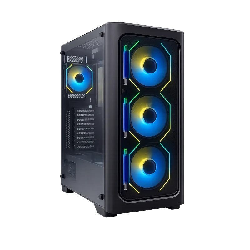 كمبيوتر ألعاب جي برو - معالج AMD رايزن 7-9700X / لوحة أم B850-S واي فاي / ذاكرة 16 جيجابايت DDR5 / محرك أقراص صلبة NVMe M.2 SSD بسعة 1 تيرابايت / بطاقة رسومات إنفيديا جي فورس RTX 5060 سعة 8 جيجابايت / ويندوز 11 برو / مزود طاقة 750 واط
