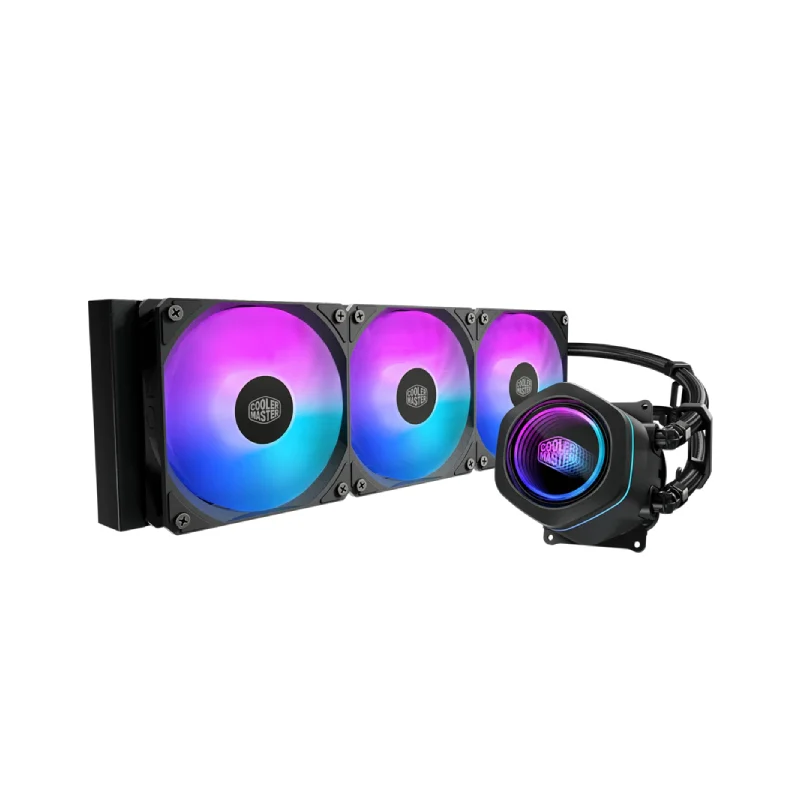 مبرد سائل للمعالج كولر ماستر 360L كور AIO، باللون الأسود