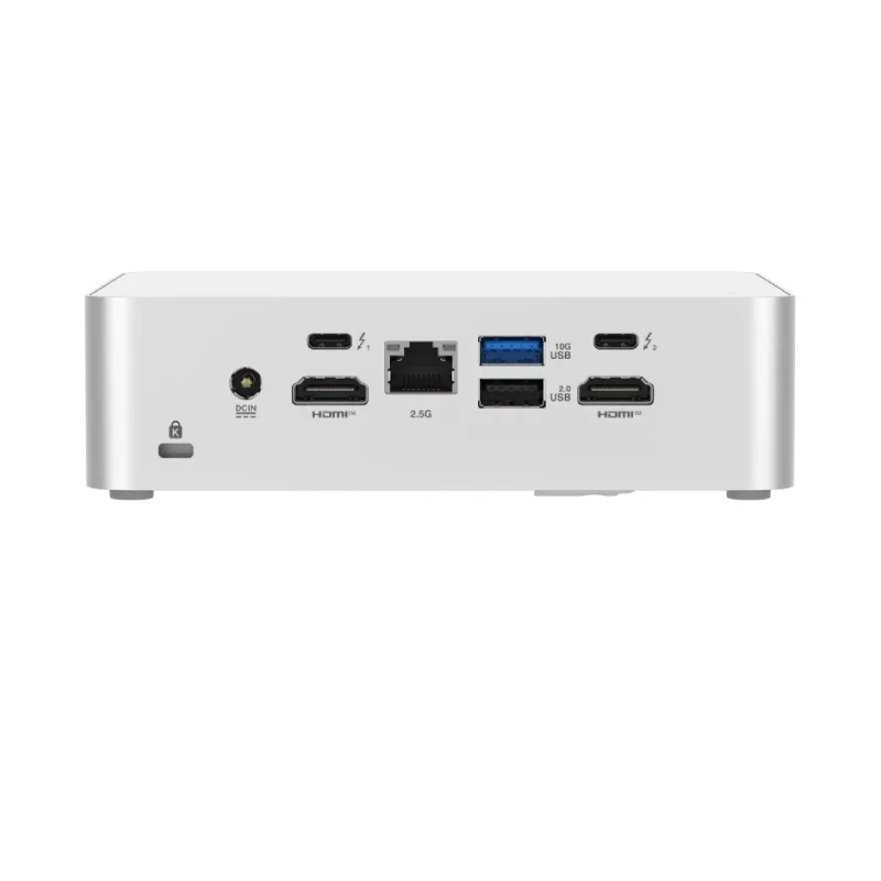 كمبيوتر أسوس NUC 15 برو+، معالج إنتل ألترا 9 285H، معالج رسومات إنتل آرك، نظام DOS (بدون نظام تشغيل)، ضمان 3 سنوات، أبيض