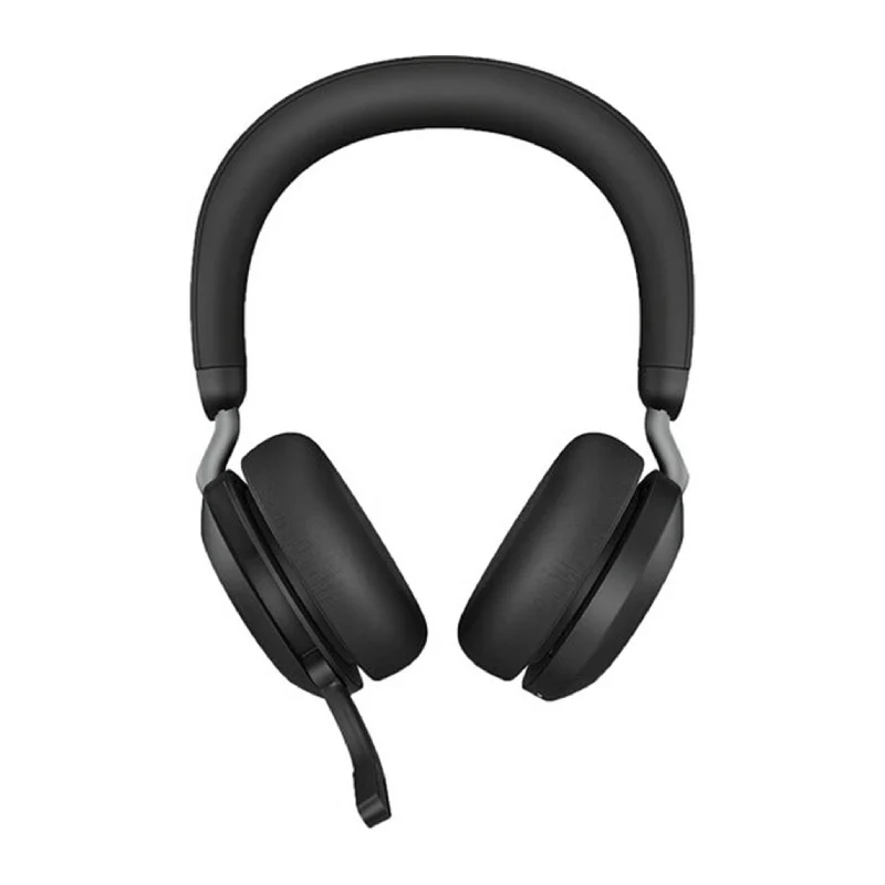 سماعة رأس جابرا إيفولف 2 75 ستيريو MS، USB-C، مع حامل شحن، لاسلكية، أسود