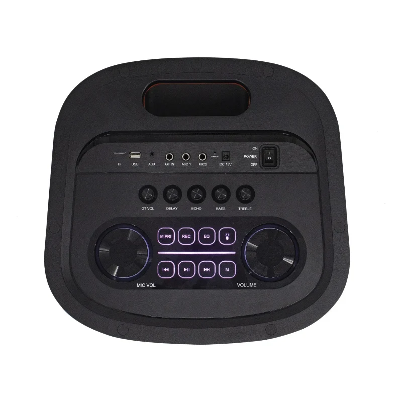 Pawa Aura Beat Party Speaker With Wireless Microphone - Black