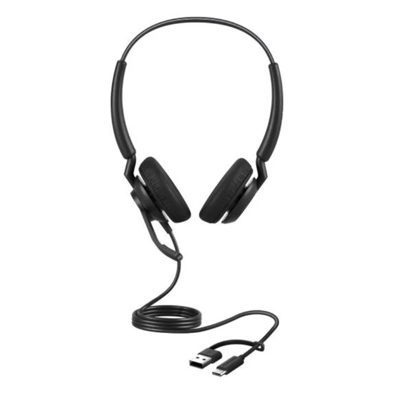 سماعة رأس جابرا إنجيج 40 MS ستيريو - سلكية / USB-A/C / أسود