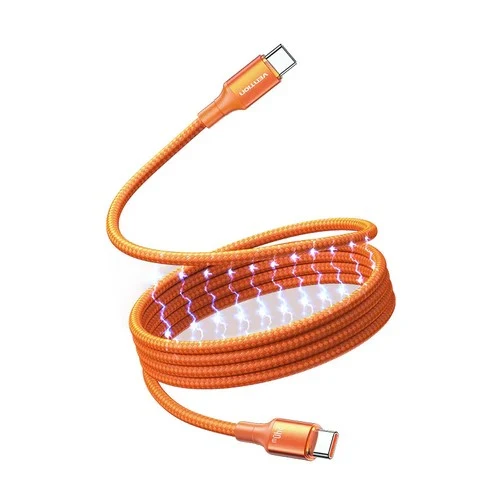 Vention Magnetic Cable USB 2.0 C Male to C Male Cable - 1 Meter / Orange