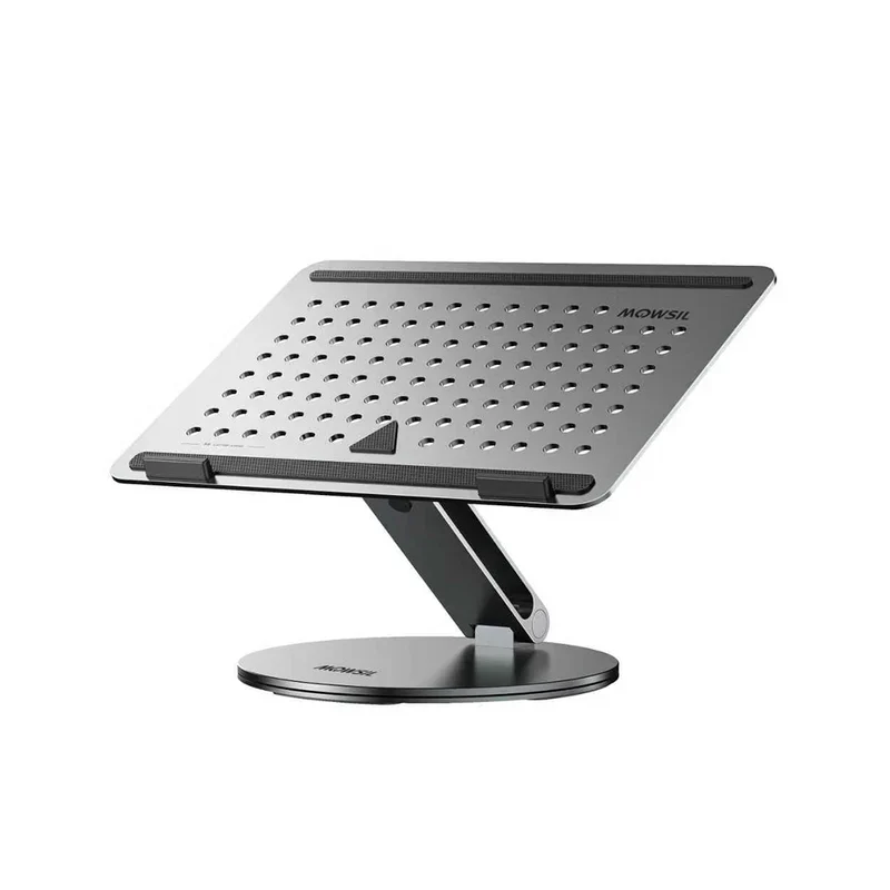 Mowsil Adjustable Laptop Stand for Desk & Tablet - Silver