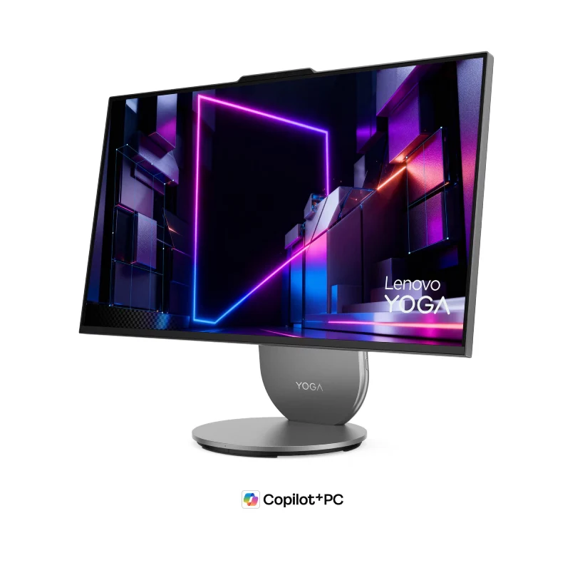 Lenovo Yoga 11 AIO Copilot+ PC - Ultra 7 356H / 32GB / 1TB (NVMe M.2 SSD) / 27" QHD (2560x1440) IPS / DOS (Without OS) / Arabic/English / 1YW / Luna Grey - Desktop