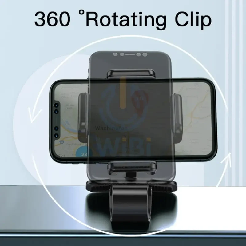 Yesido C103 Dashboard Spring Clip Phone Holder - Black