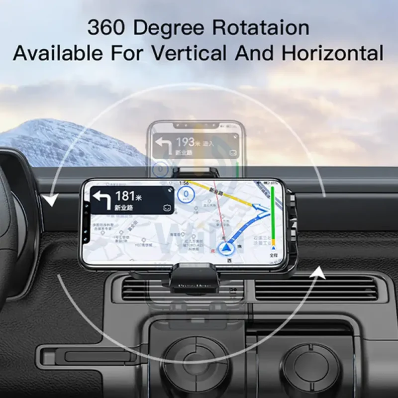 Yesido C136 Spring Clip Phone Holder Air Vent - Black