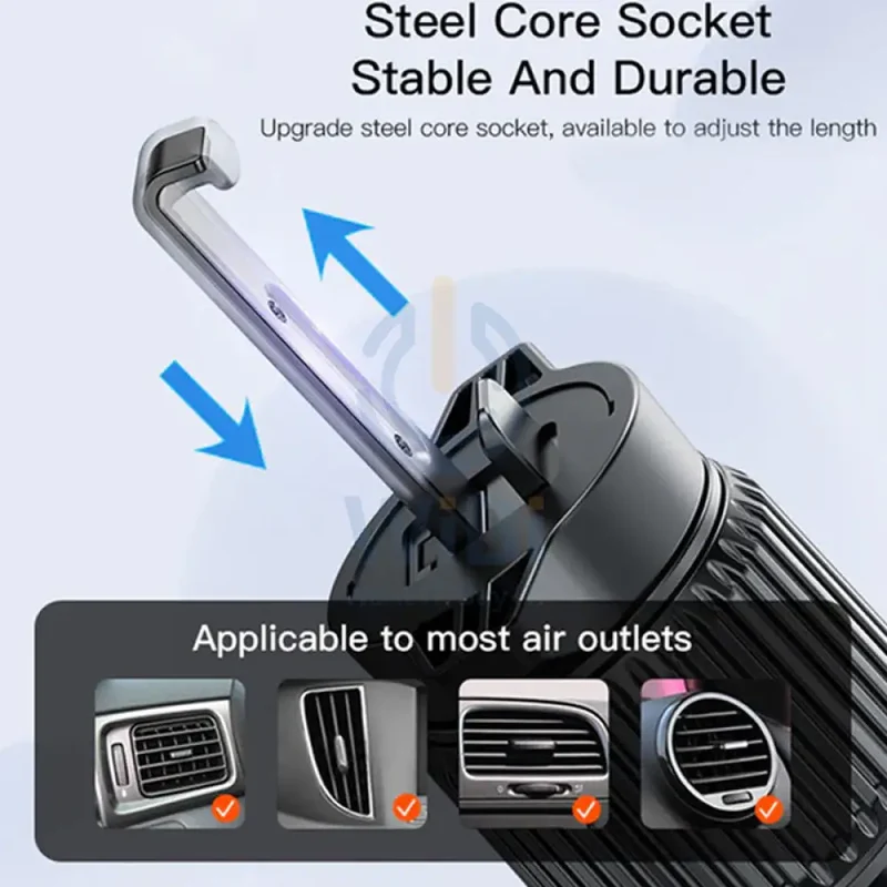Yesido C136 Spring Clip Phone Holder Air Vent - Black