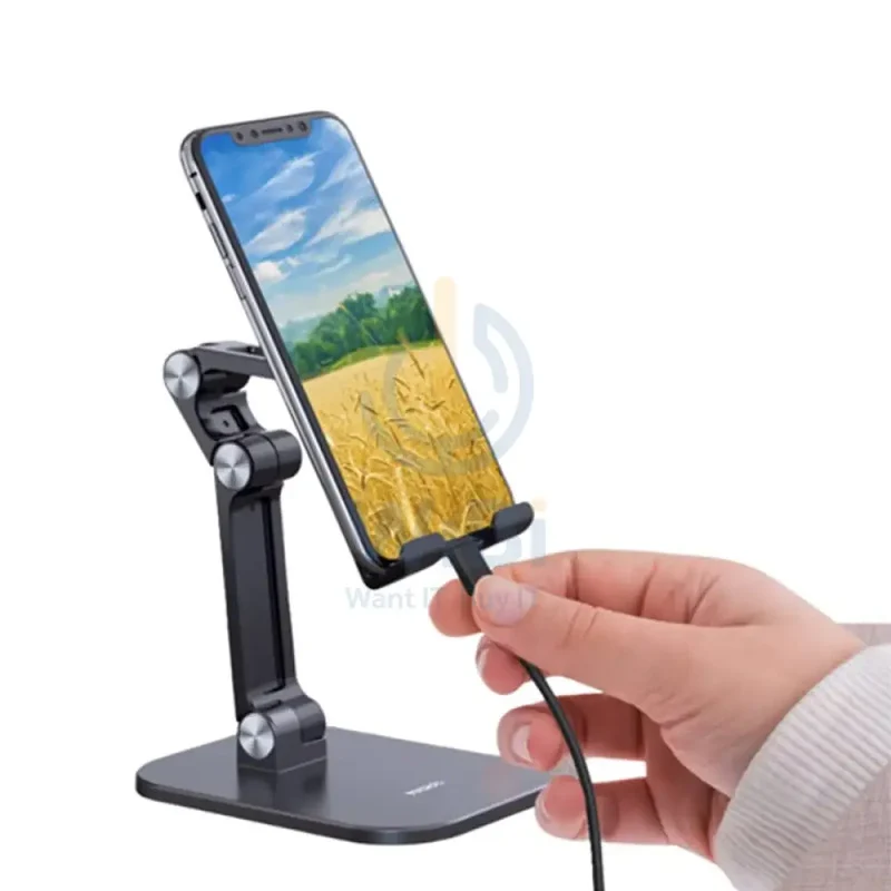 Yesido C104 Double Folding Mobile Holder - Black