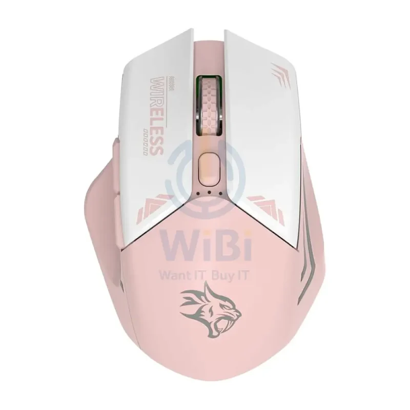 Gaming Gaming Wireless Mouse - 2.4GHz / 1600 Dpi / Bluetooth - Pink