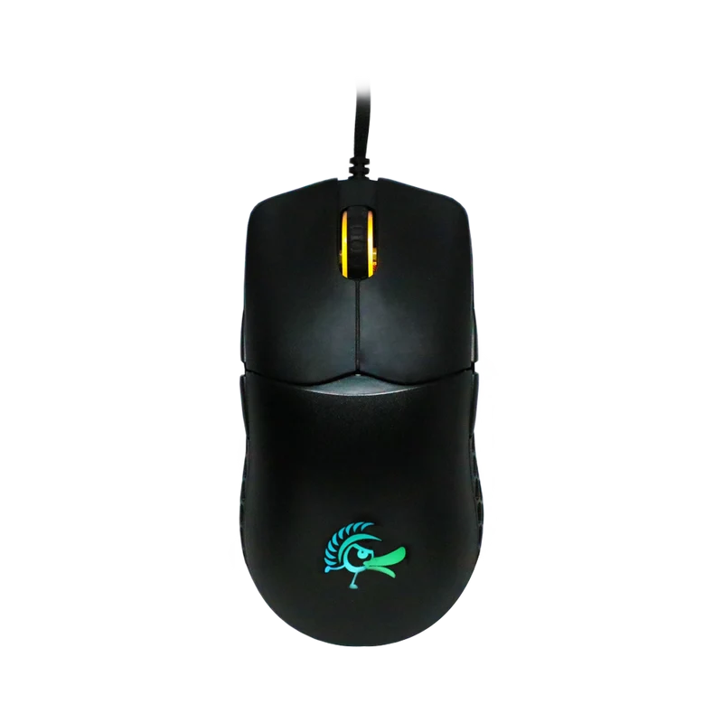 ماوس ألعاب دكي فيذر RGB سلكي بمفاتيح هانو – أسود