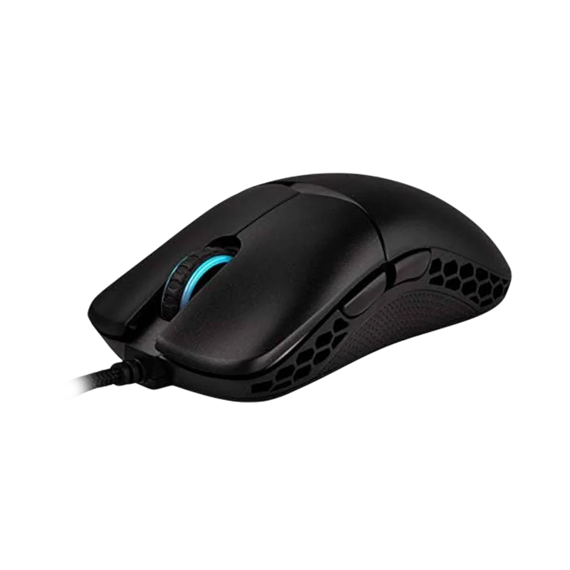 ماوس ألعاب دكي فيذر RGB سلكي بمفاتيح هانو – أسود