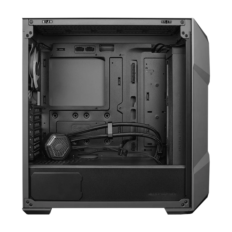 حافظة كمبيوتر كولر ماستر TD500 ماكس + مزود طاقة جولد 850 واط ATX3.0 ماكس + تبريد ML360 أتموس ماكس