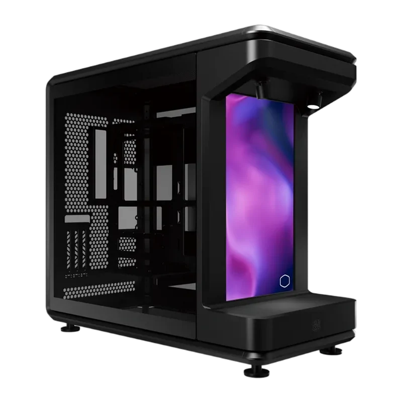 Cooler Master MasterFrame 360 Stage With 15.6 Inch LCD Screen ATX Case - Black