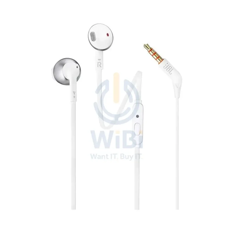 JBL Tune 205 Earphones - In-Ear / Wired / Chrome