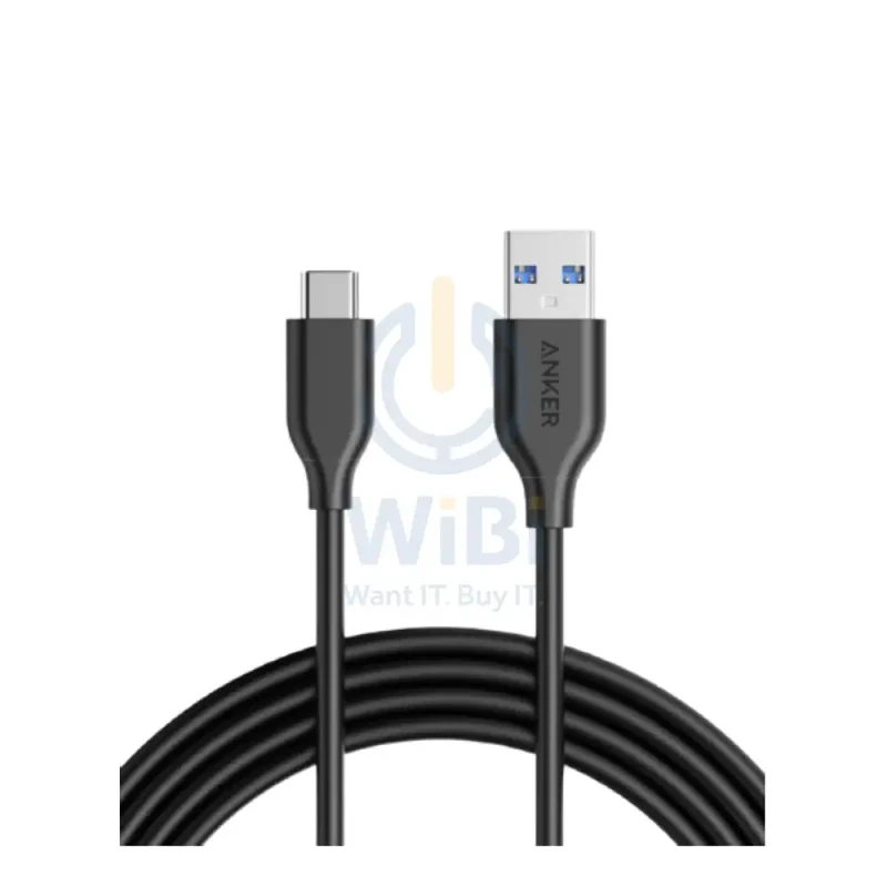 Anker PowerLine Charging Cable - USB 3.0 / USB-C / 0.9 Meter / Black