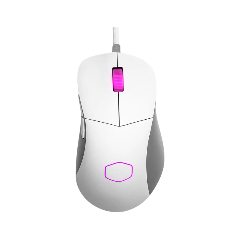 ماوس ألعاب كولر ماستر MM730 RGB سلكي، باللون الأبيض المطفي