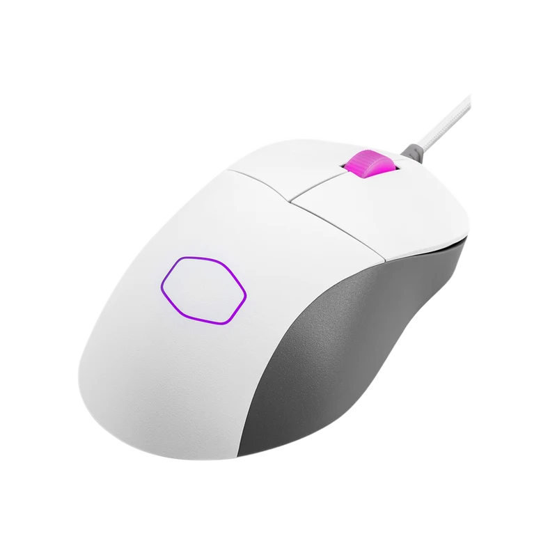 ماوس ألعاب كولر ماستر MM730 RGB سلكي، باللون الأبيض المطفي