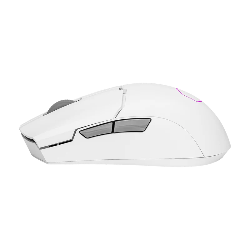 ماوس ألعاب سلكي كولر ماستر MM712 هايبرد بإضاءة RGB، أبيض