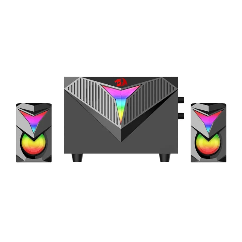 سماعات ألعاب ريدراجون 2.1 ساتلايت بإضاءة RGB - أسود