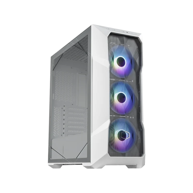 حافظة كمبيوتر كولر ماستر ماستر بوكس TD500 ميش V2 ARGB ATX ميد تاور - أبيض