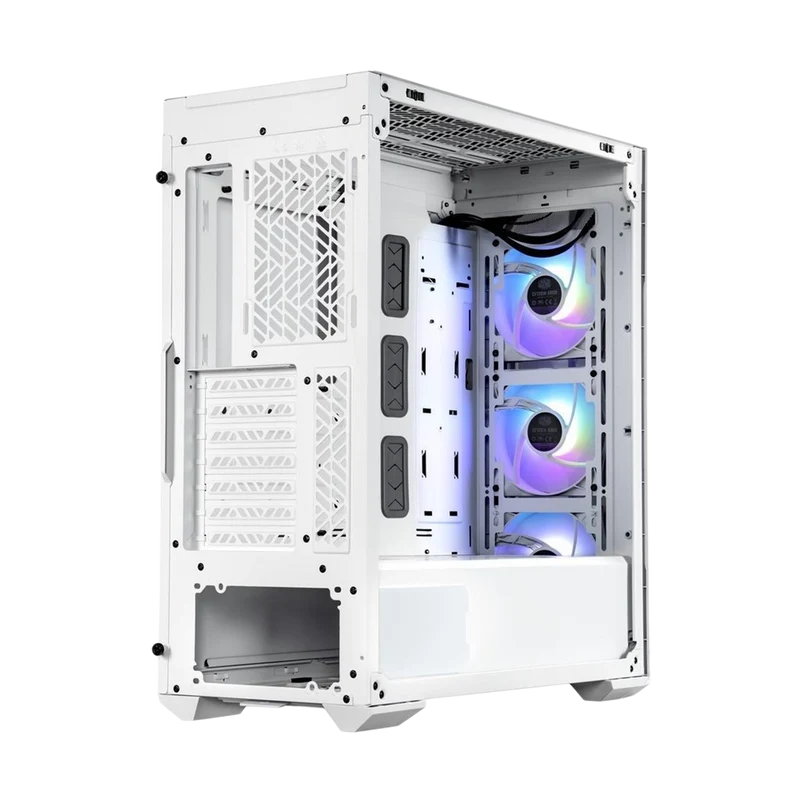 حافظة كمبيوتر كولر ماستر ماستر بوكس TD500 ميش V2 ARGB ATX ميد تاور - أبيض