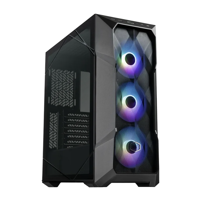 حافظة كمبيوتر كولر ماستر ماستر بوكس TD500 ميش V2 ARGB ATX ميد تاور - أسود