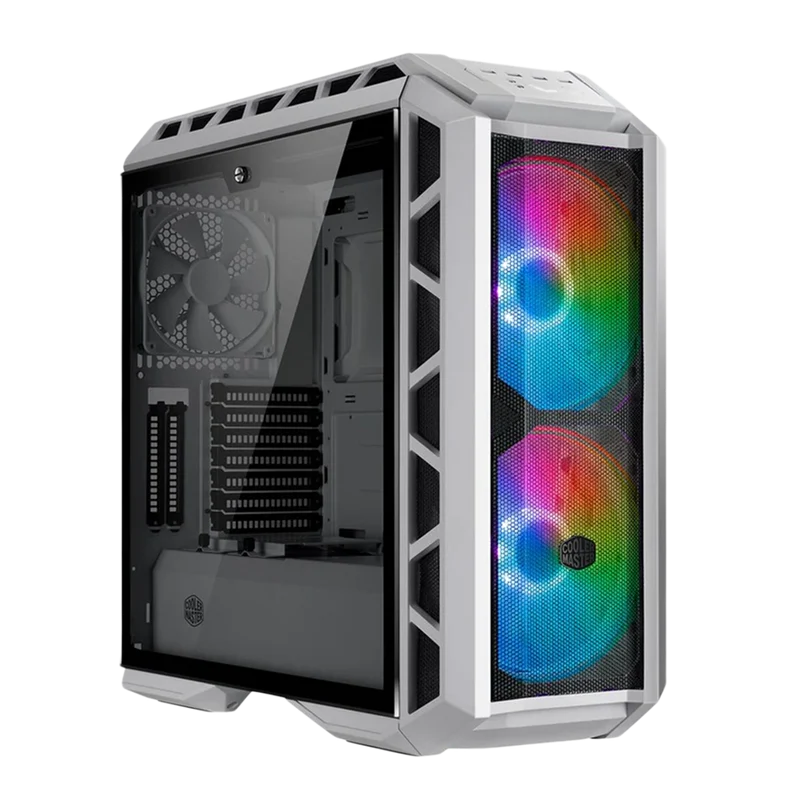 Cooler Master Master Case H500P ARGB Mesh Mid Tower Case - White