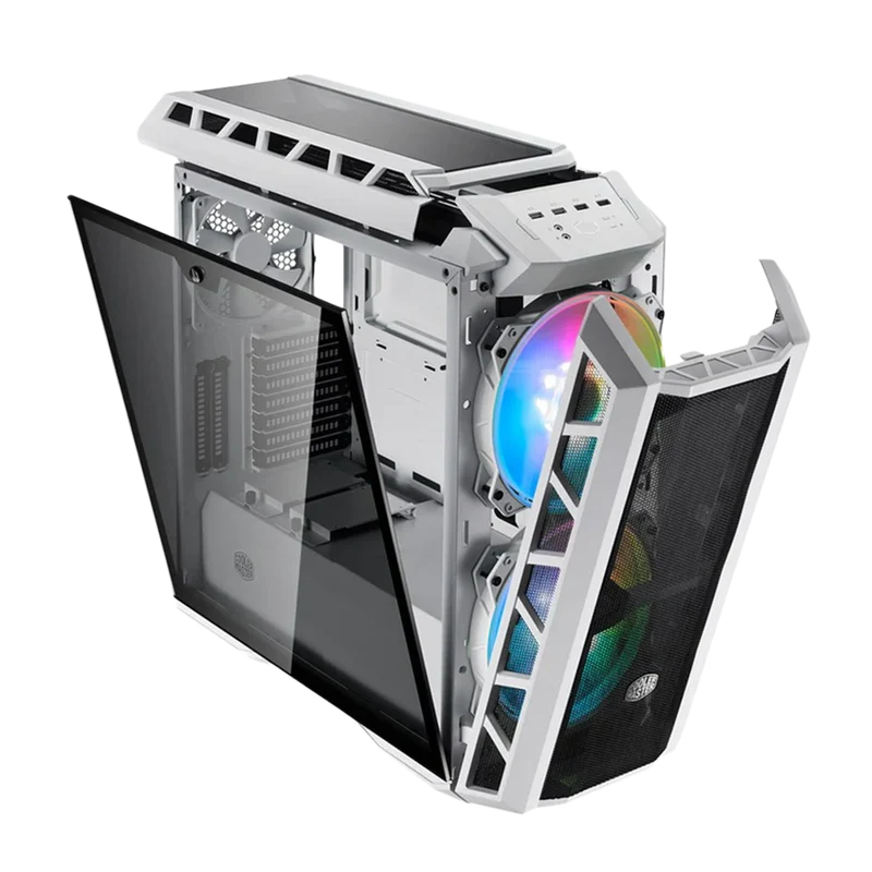Cooler Master Master Case H500P ARGB Mesh Mid Tower Case - White