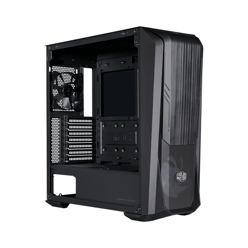 حافظة كمبيوتر كولر ماستر ماستر بوكس 500 ATX ميد تاور - أسود