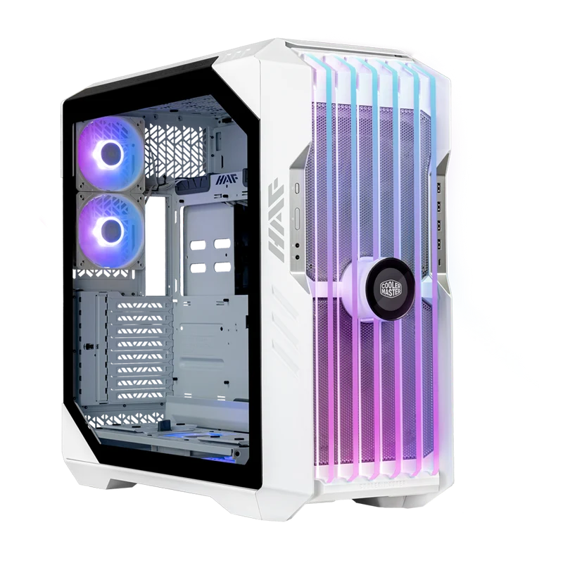 حافظة كمبيوتر كولر ماستر HAF 700 EVO ATX فول تاور - أبيض