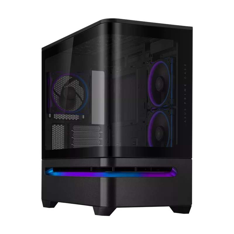 حافظة كمبيوتر أسوس برايم AP202 ARGB، mATX، باللون الأسود