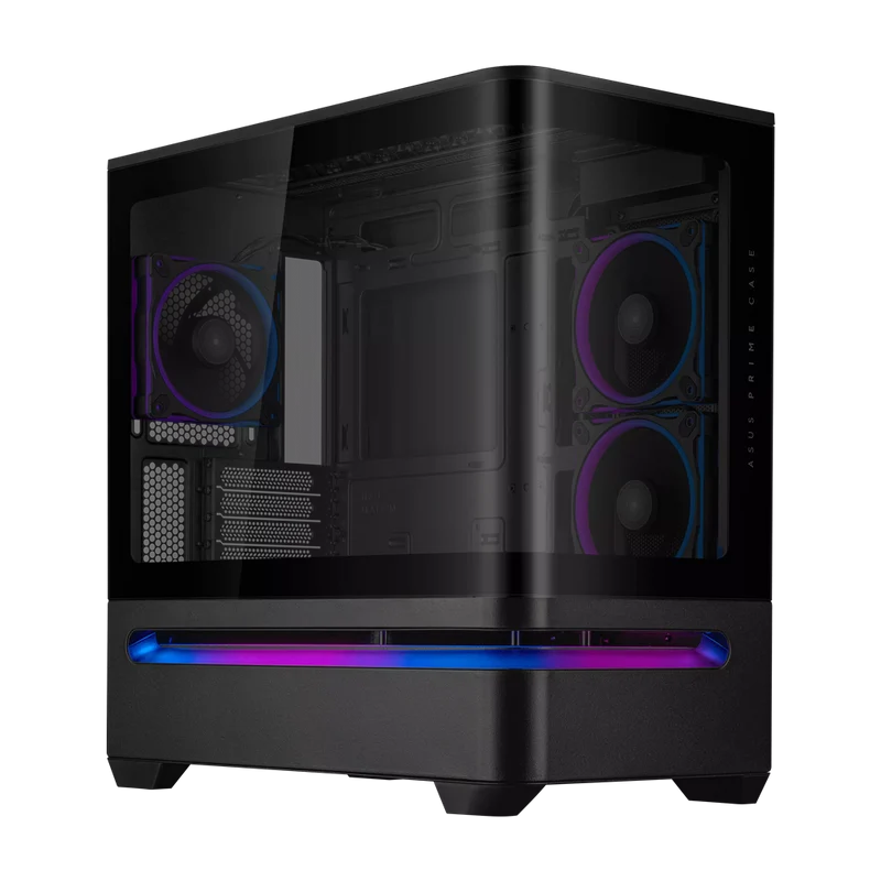 حافظة كمبيوتر أسوس برايم AP202 ARGB، mATX، باللون الأسود