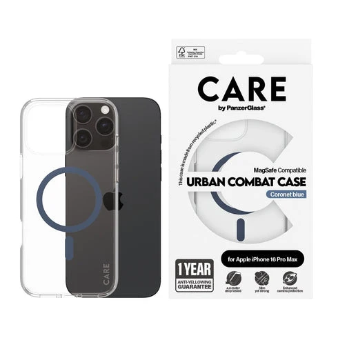 PanzerGlass Urban Combat Flagship MagSafe Case For Apple iPhone 16 Pro Max - Blue