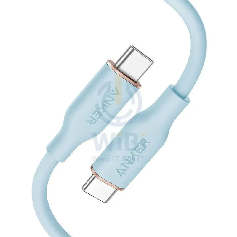 Anker Super Strong PowerLine lll Flow - USB-C / 100W / 6ft / Blue