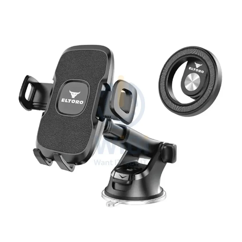 Eltoro Car Mount Telescopic Arm + MagSafe Phone Holder - Black