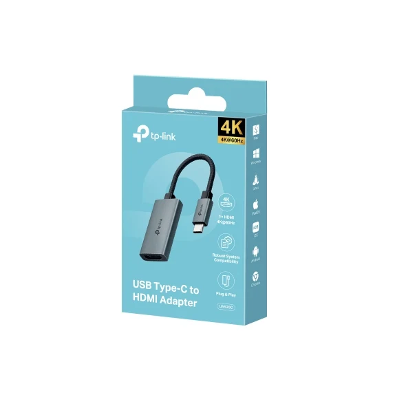 محول تي بي-لينك UA520C من يو إس بي Type-C إلى HDMI، يو إس بي Type-C، HDMI
