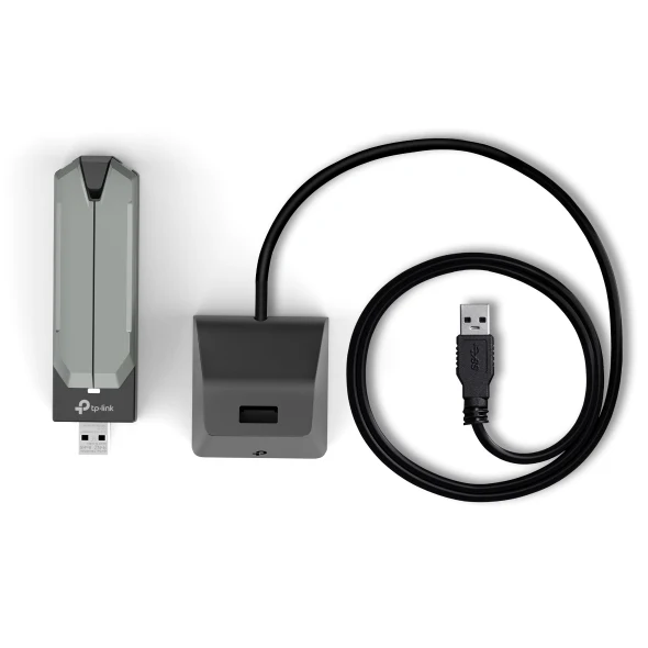 محول USB لاسلكي عالي الكسب TP-Link آرتشر TBE400UH BE6500، Wi-Fi 7، سرعة 2880 ميجابت في الثانية عند 5 جيجاهرتز، USB 3.0