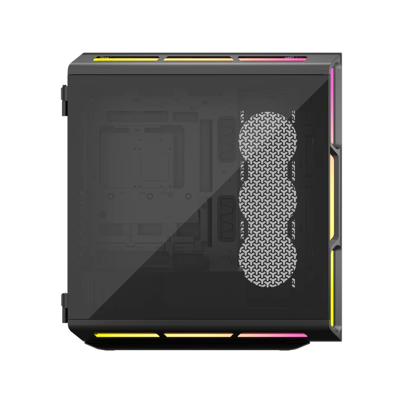 حافظة كمبيوتر كورسير iCUE LINK 5000T LX RGB تاور متوسط، باللون الأسود