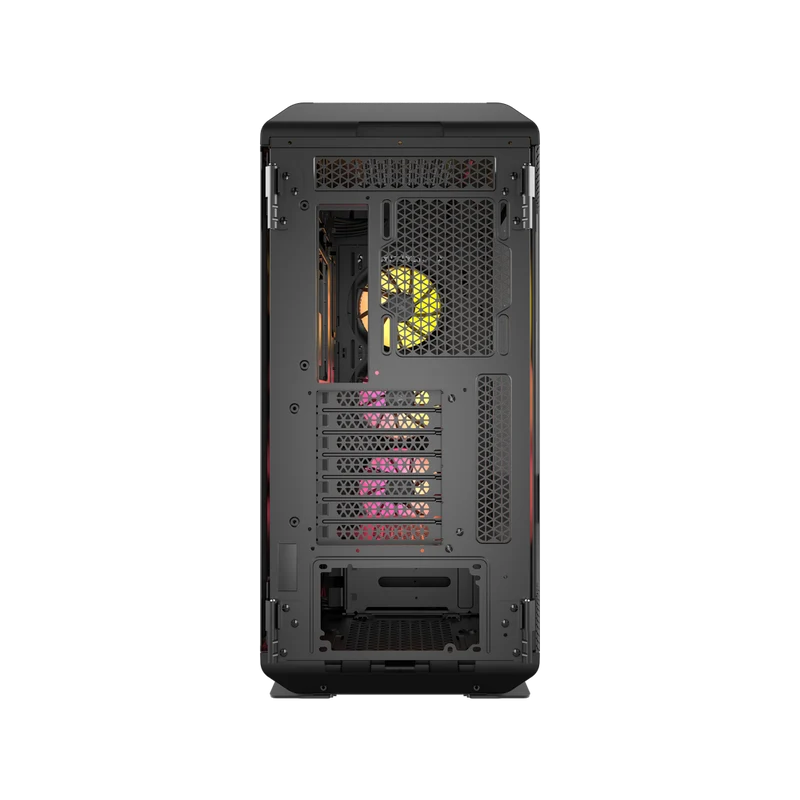 حافظة كمبيوتر كورسير iCUE LINK 5000T LX RGB تاور متوسط، باللون الأسود