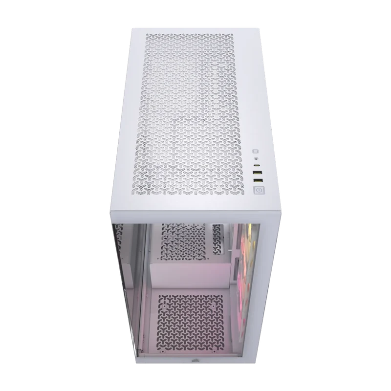 حافظة كورسير آي كيو لينك 3500X RGB، تاور متوسط، باللون الأبيض