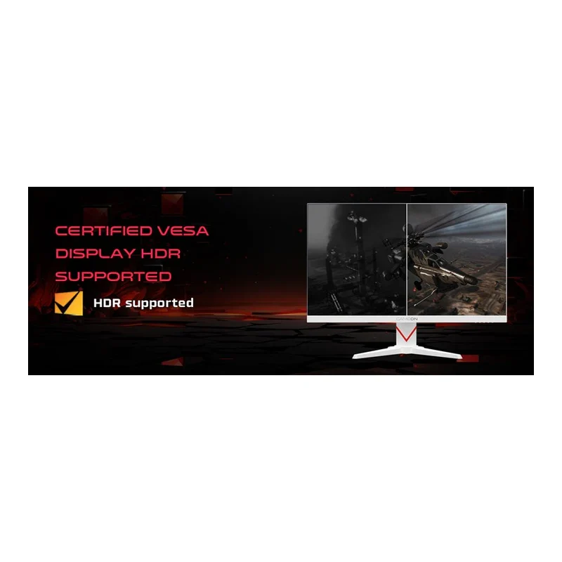 شاشة ألعاب جيم أون GOAD27QHD240IPS من سلسلة دوميناتور – مقاس 27 بوصة QHD – تردد 240 هرتز / زمن استجابة 0.5 مللي ثانية / ديسبلاي بورت / HDMI / أبيض